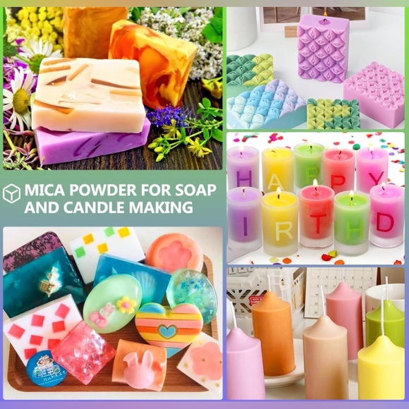🌟81 Mica Powder Colors! 10g/Bottle of Natural Pigment Powders! Versatile uses! - Picture 6 of 7